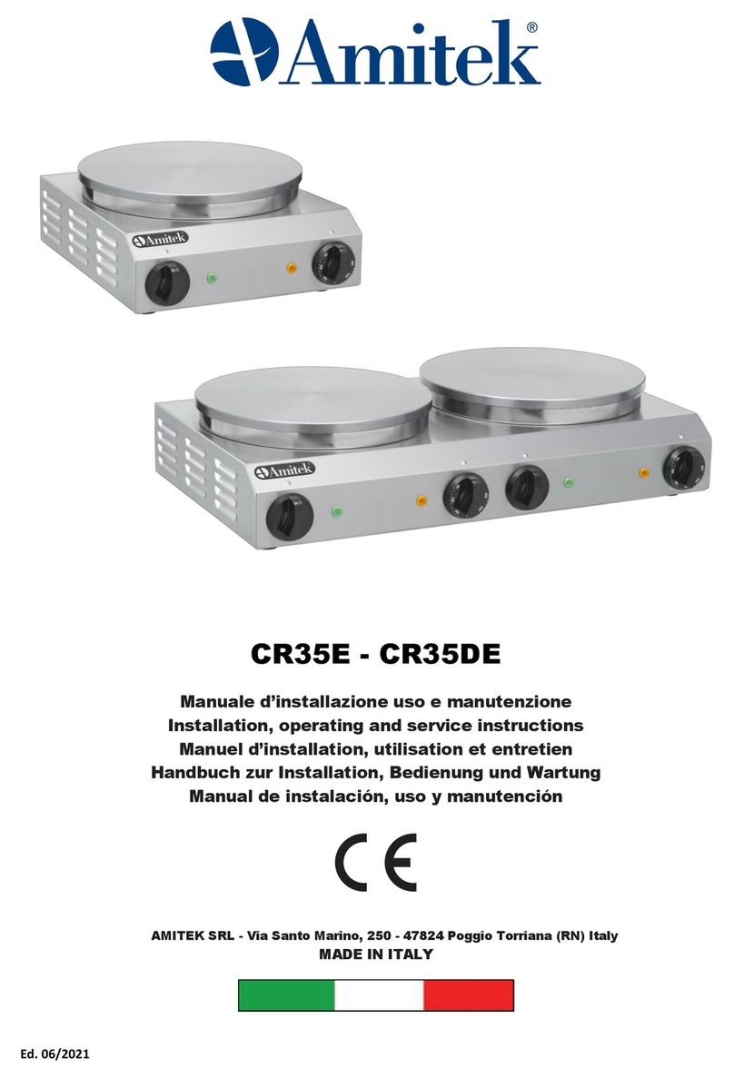 Amitek CR35E Installation, operating and service instructions