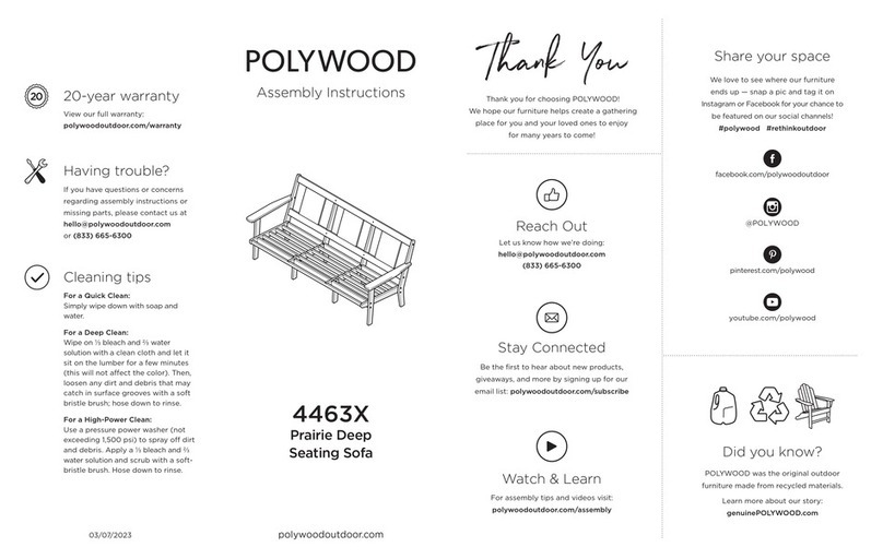 Polywood 4463X User manual
