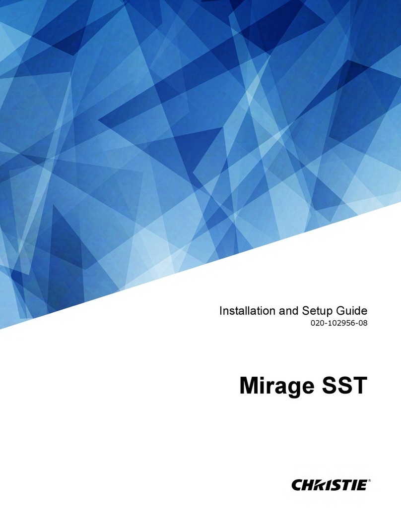 Christie Mirage SST Assembly instructions