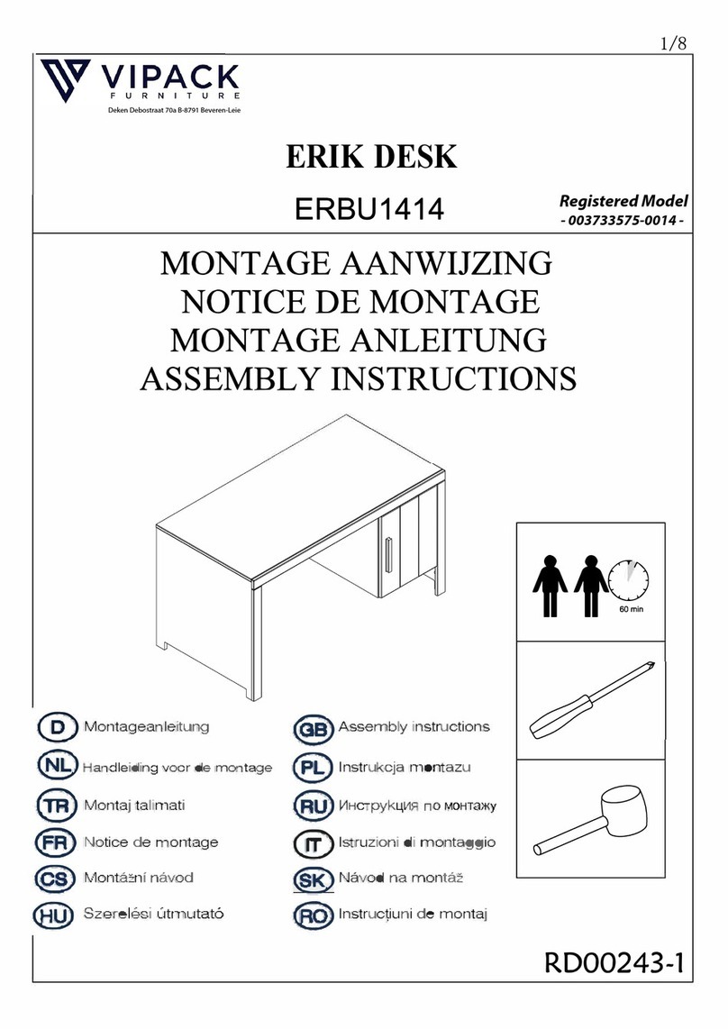 VIPACK ERIK ERBU1414 Assembly instructions