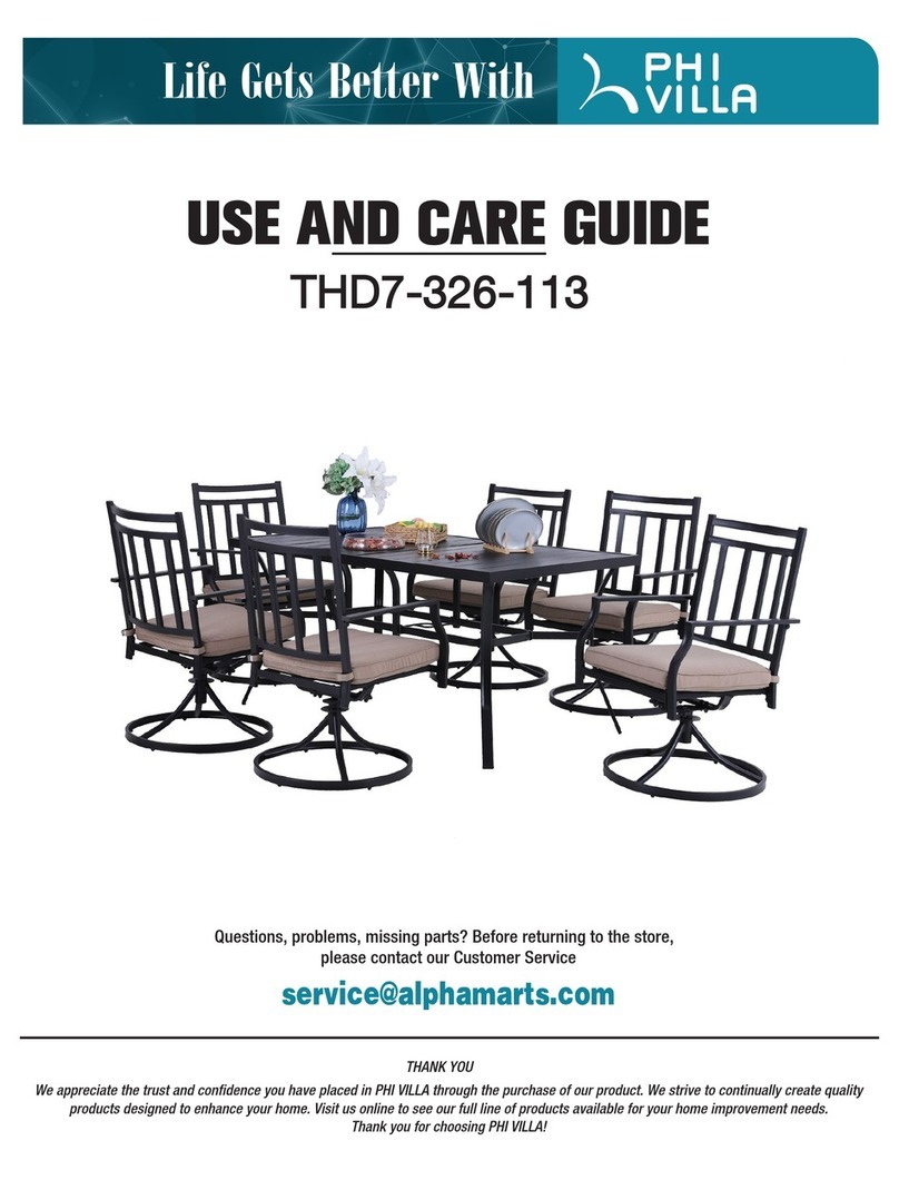 PHI VILLA THD7-326-113 Use and care guide PHI VILLA THD7-326-113 Use and care guide