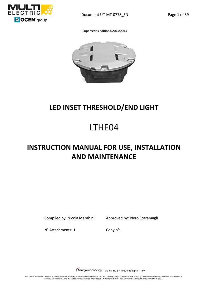 OCEM MULTI ELECTRIC LTHE04 Instruction manual