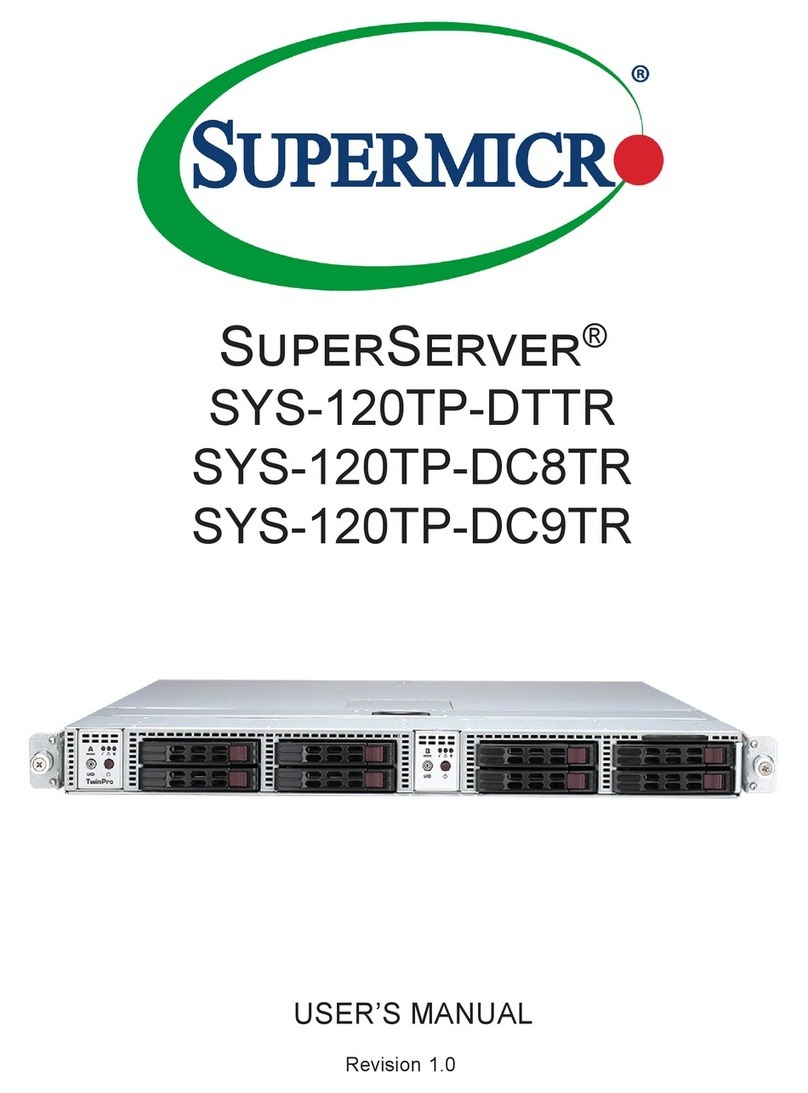 Supermicro SuperServer SYS-120TP-DTTR User manual Supermicro SuperServer SYS-120TP-DTTR User manual