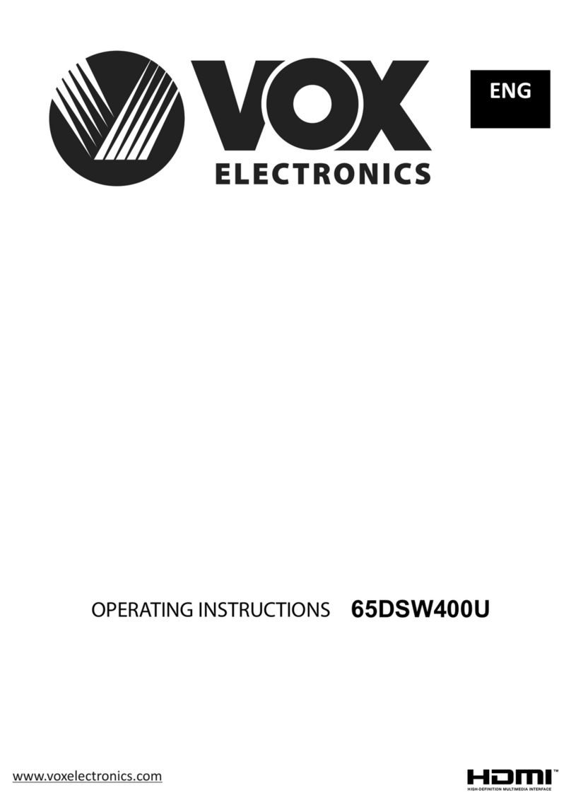 VOX electronics 65DSW400U operating instructions
