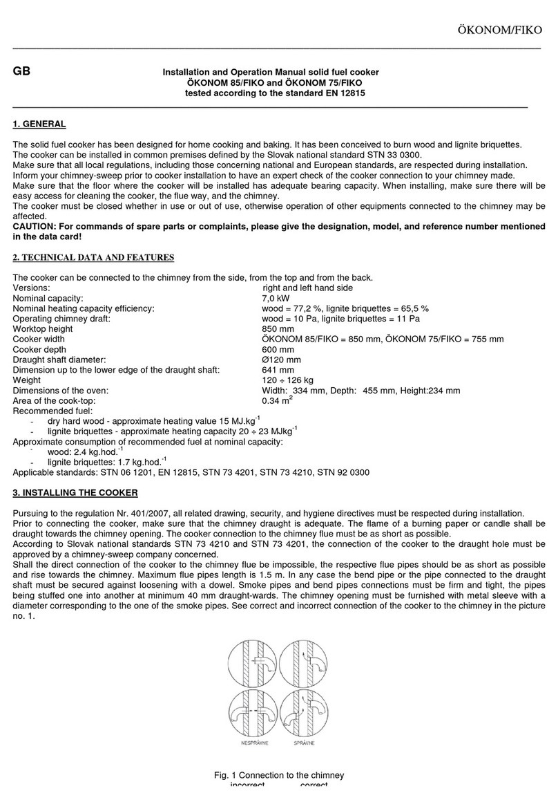 THORMA OKONOM 85/FIKO Installation and operation manual