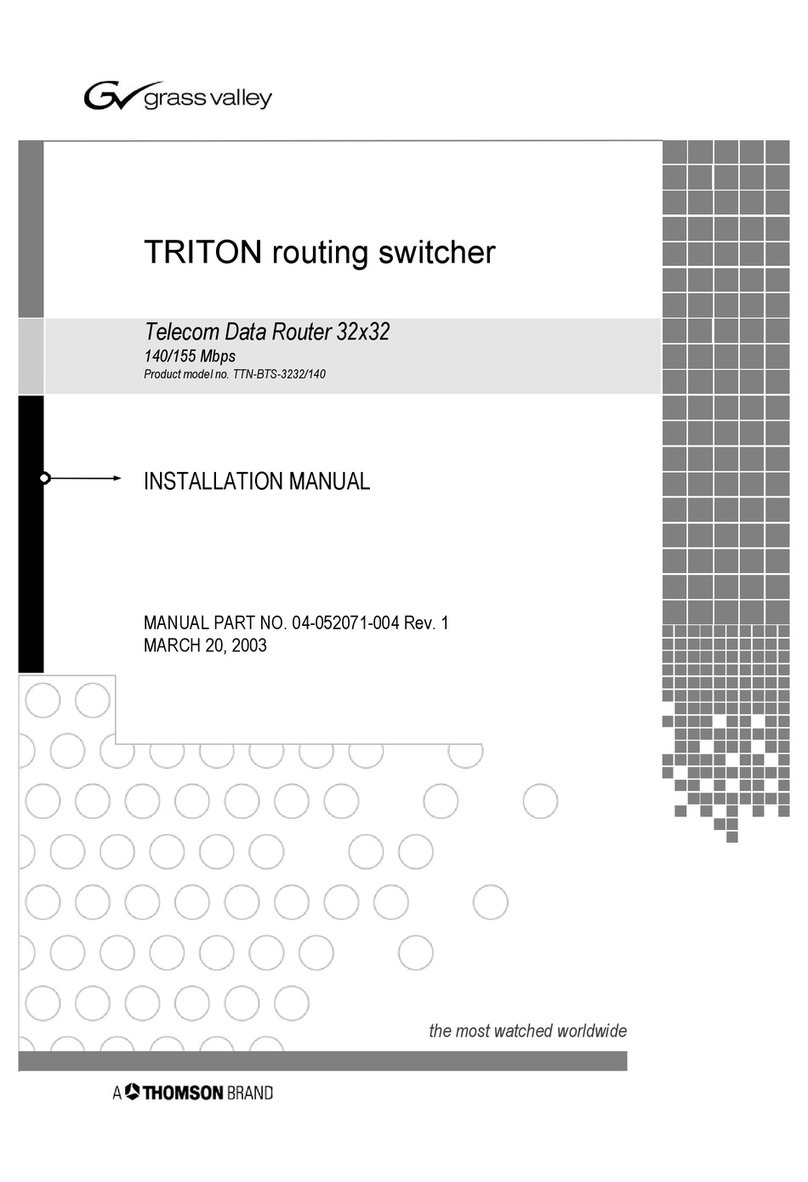 THOMSON GRASS VALLEY TRITON TTN-BTS-3232/140 User manual