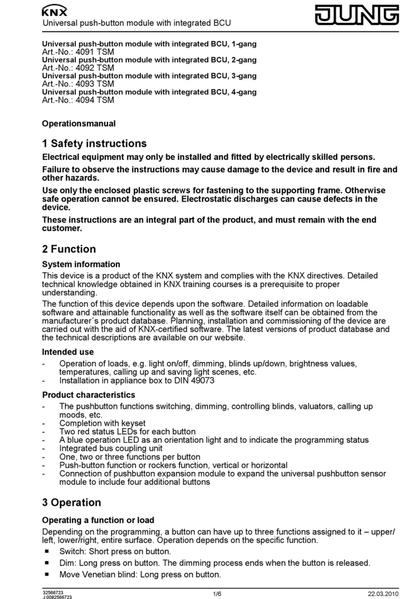 Jung 4092 TSM User manual