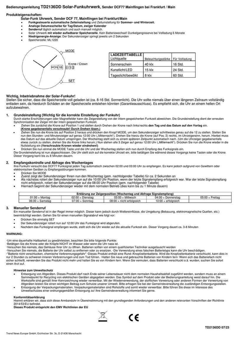 Time Expert TD2136DD operating manual