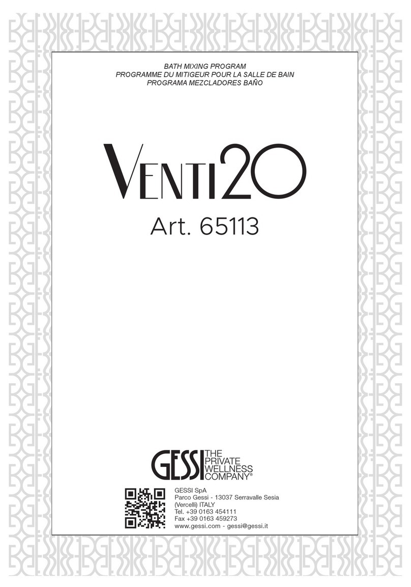 Gessi VENTI2O 65113 manual
