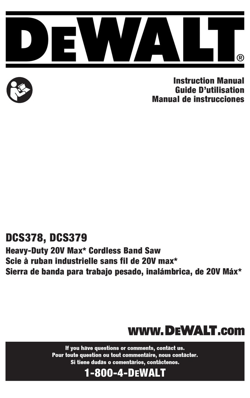 DeWalt DCS378 instruction manual
