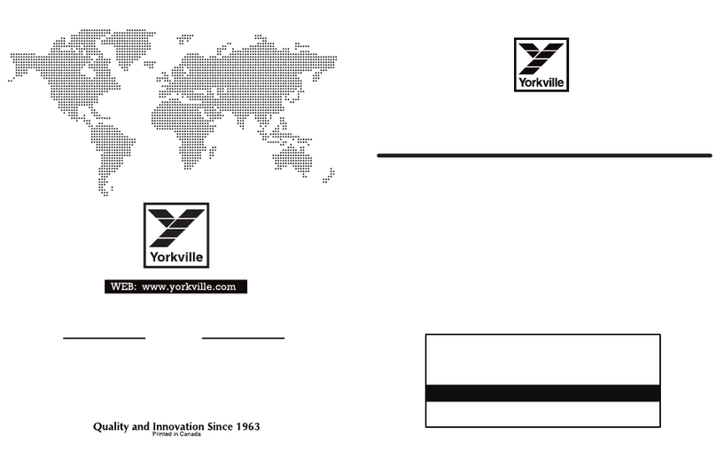 YORKVILLE EXM 70 Service manual