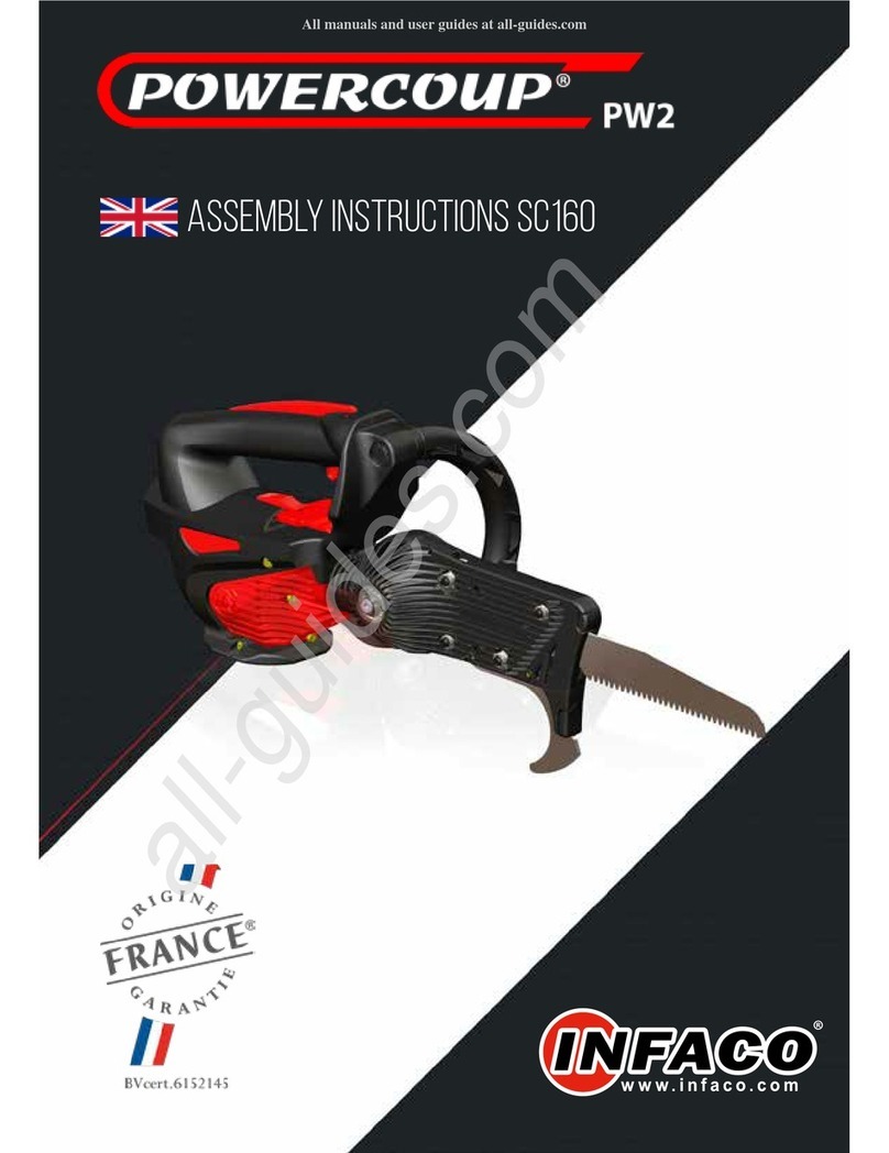 infaco POWERCOUP SC160 Assembly instructions