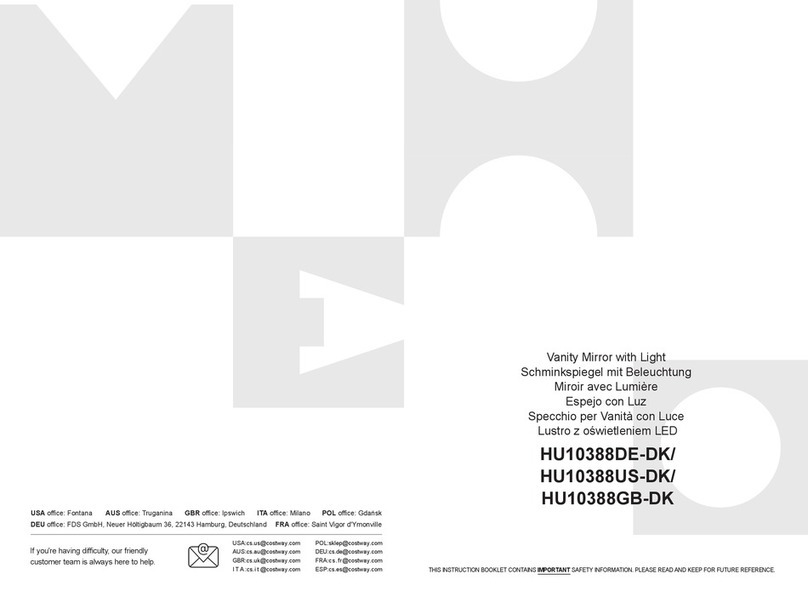 Costway HU10388DE-DK Instruction booklet
