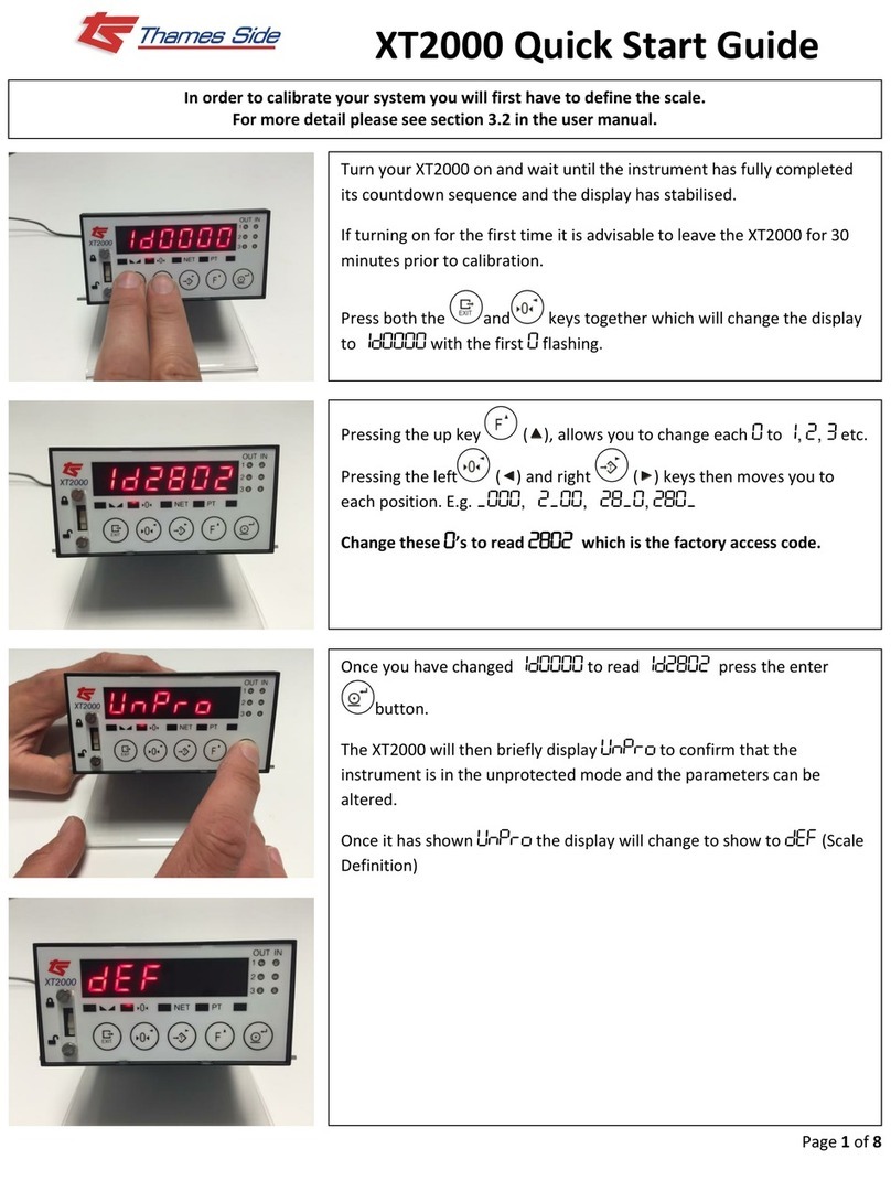Thames Side XT2000 quick start guide