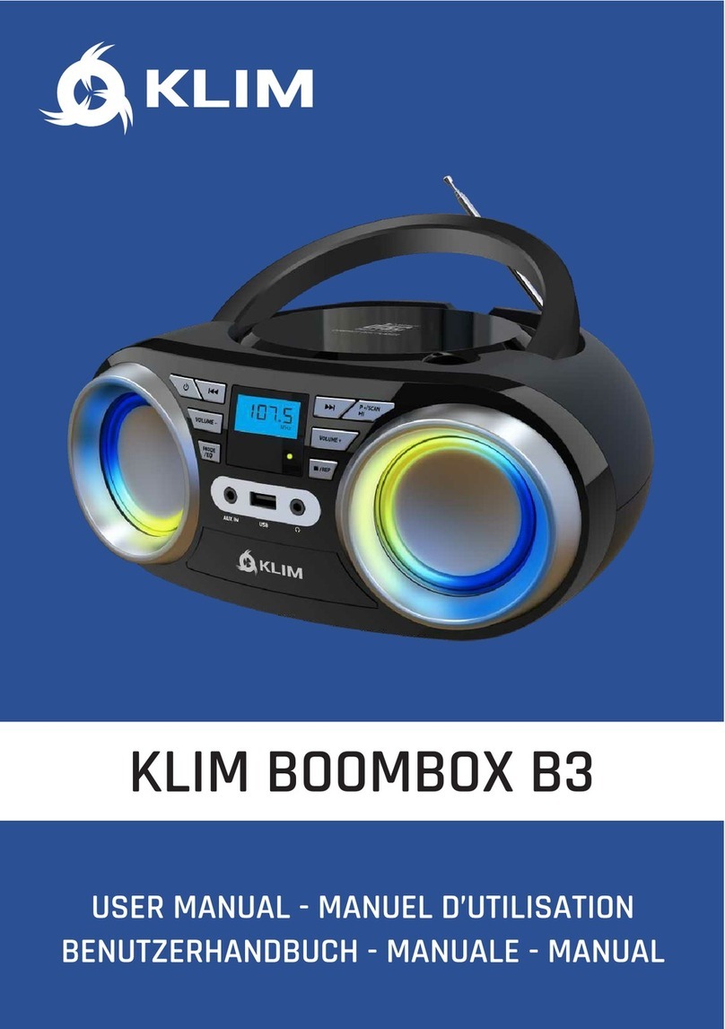 KLIM BOOMBOX B3 user manual