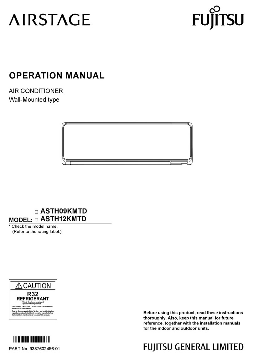Fujitsu AIRSTAGE ASTH09KMTD User manual