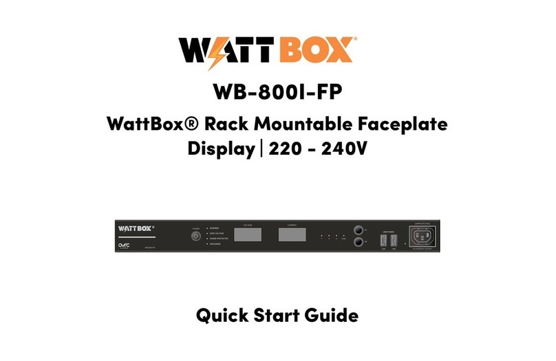 watt box WB-800I-FP User manual