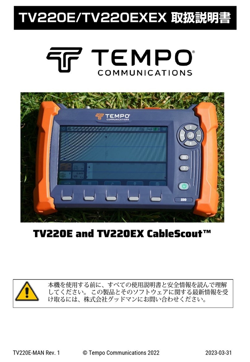 Tempo Fitness CableScout TV220E manual