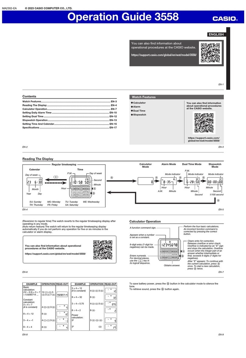 Casio 3558 User manual Casio 3558 User manual