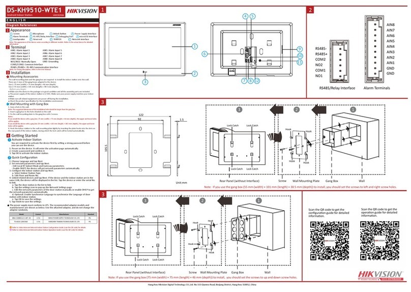 HIK VISION DS-KH9510-WTE1 User manual