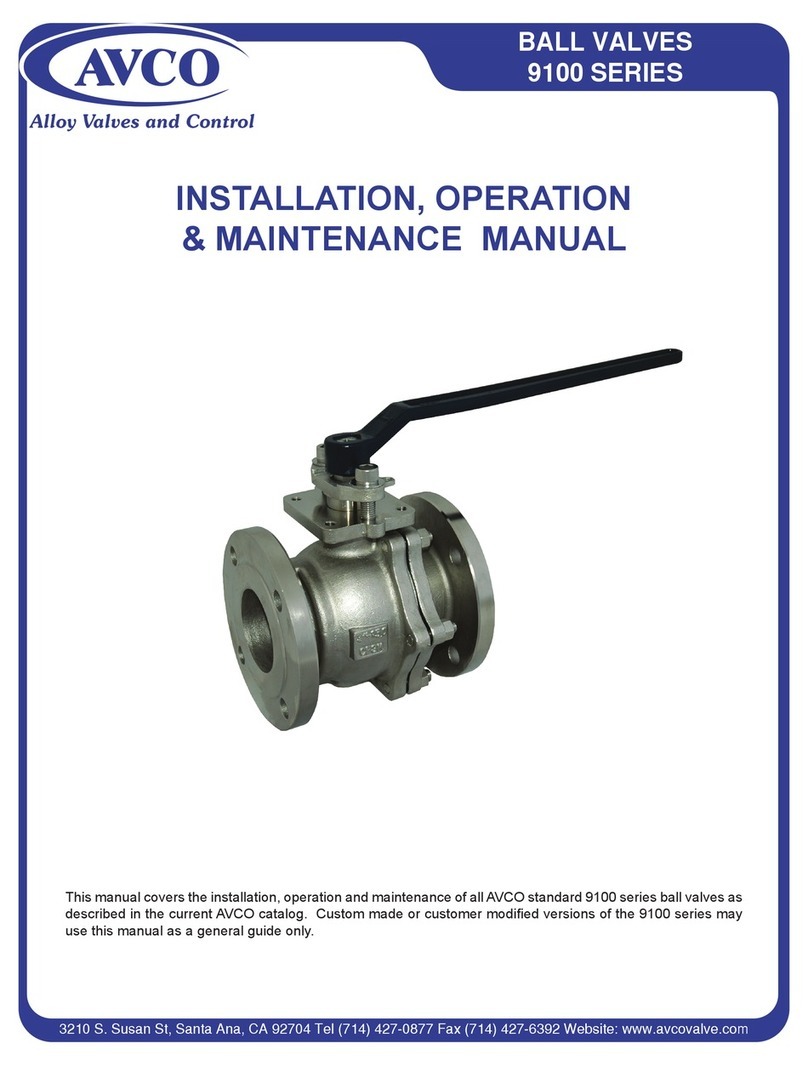 AVCO 9100 Series Installation, operation & maintenance manual