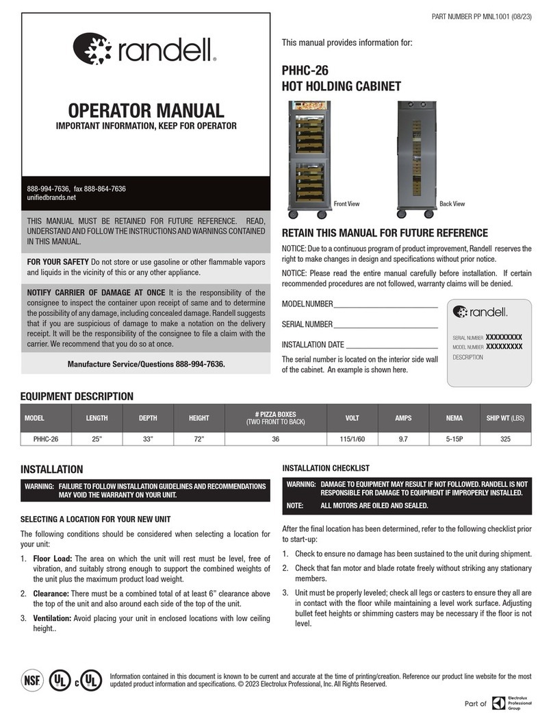 Randell PHHC-26 Operator's manual Randell PHHC-26 Operator's manual
