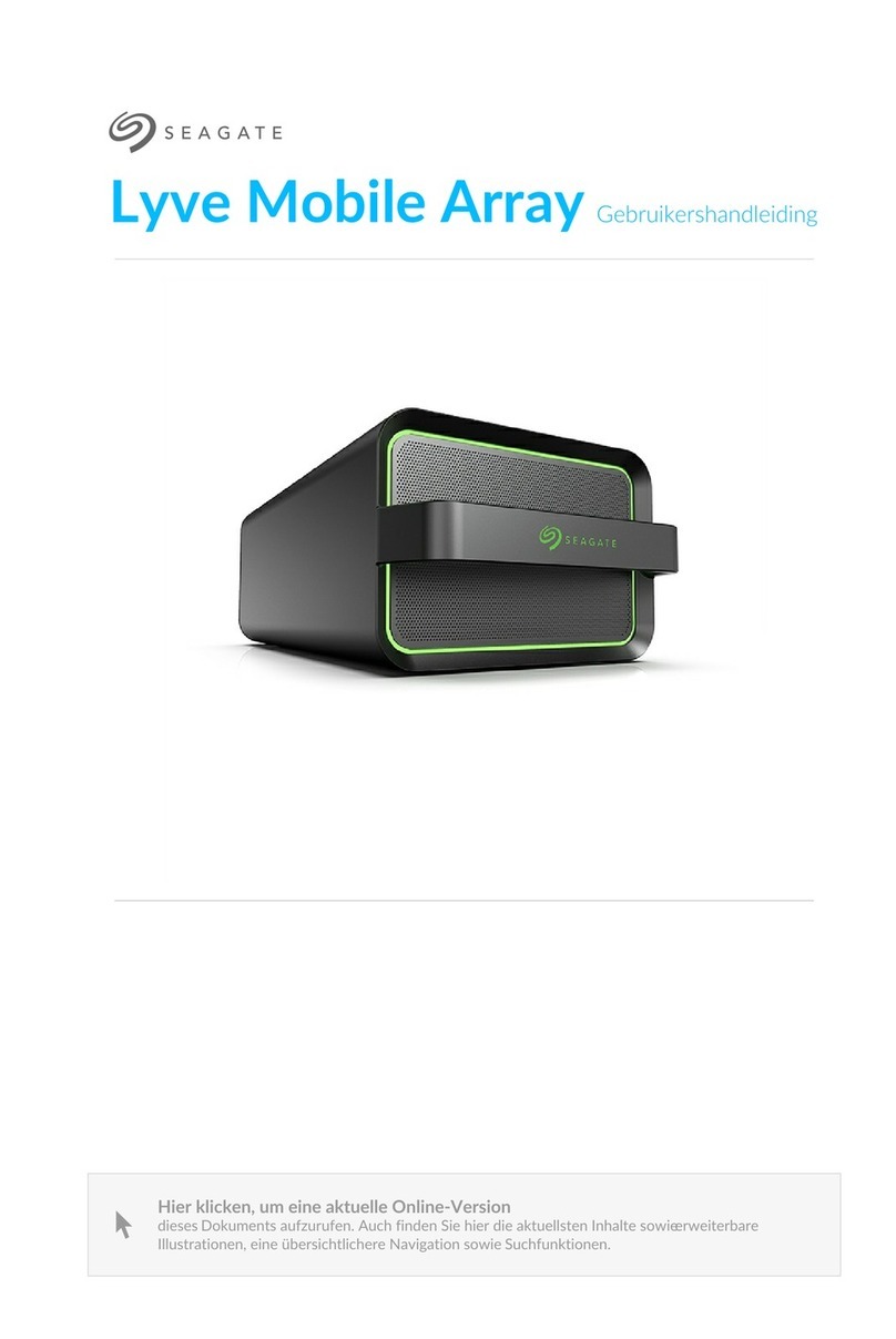Seagate Lyve Mobile Array User manual