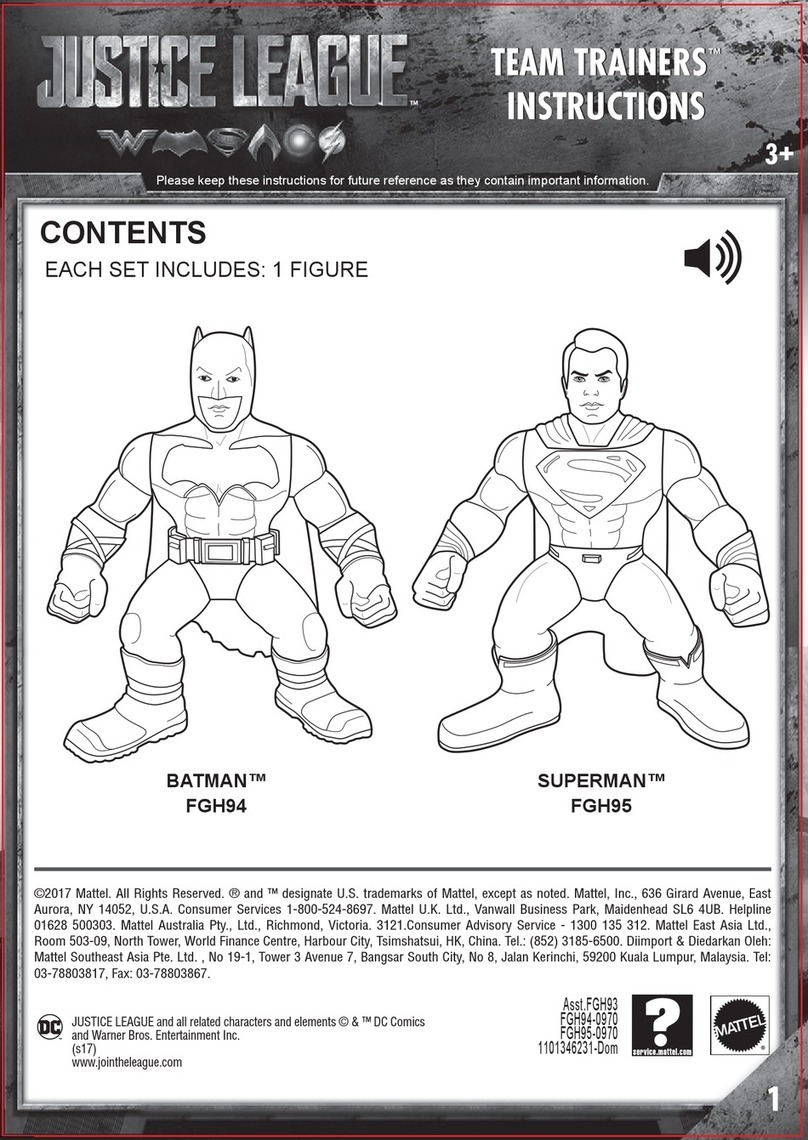 Mattel JUSTICE LEAGUE TEAM TRAINERS BATMAN FGH94 User manual