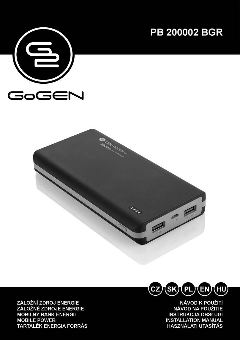 Gogen PB 200002 BGR User manual Gogen PB 200002 BGR User manual