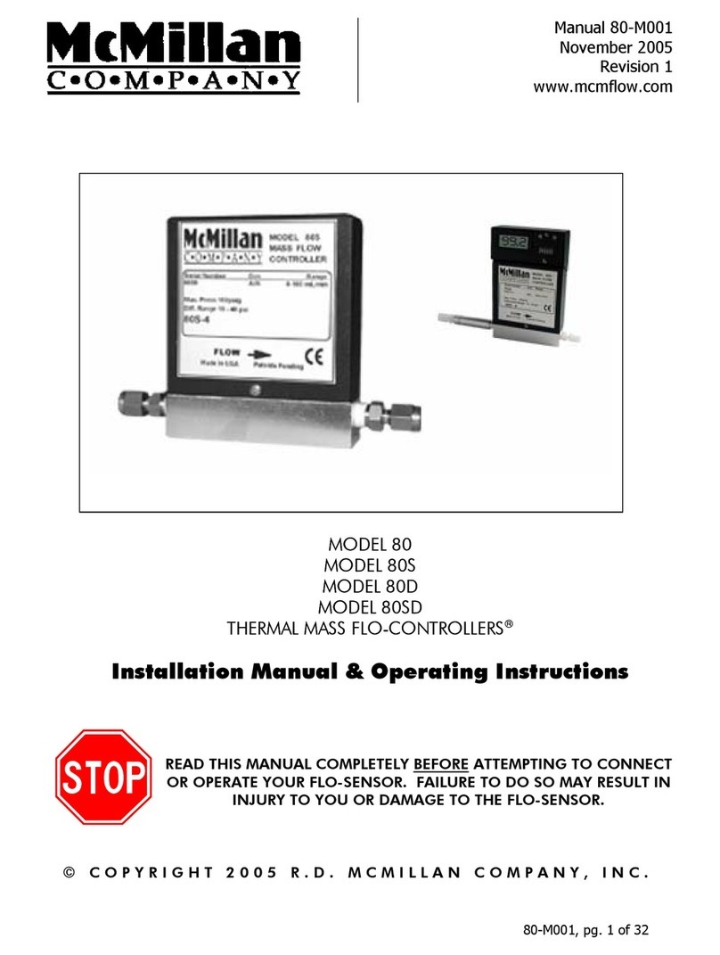McMillan 80 installation manual