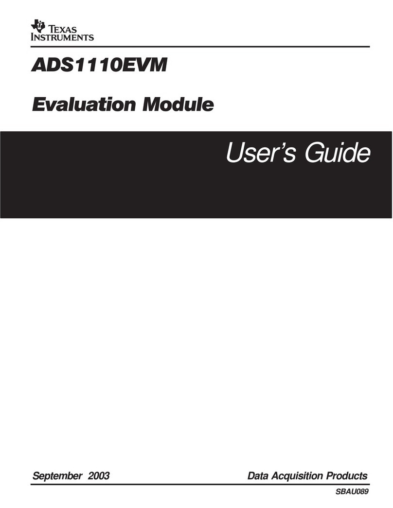 Texas Instruments ADS1110EVM User manual