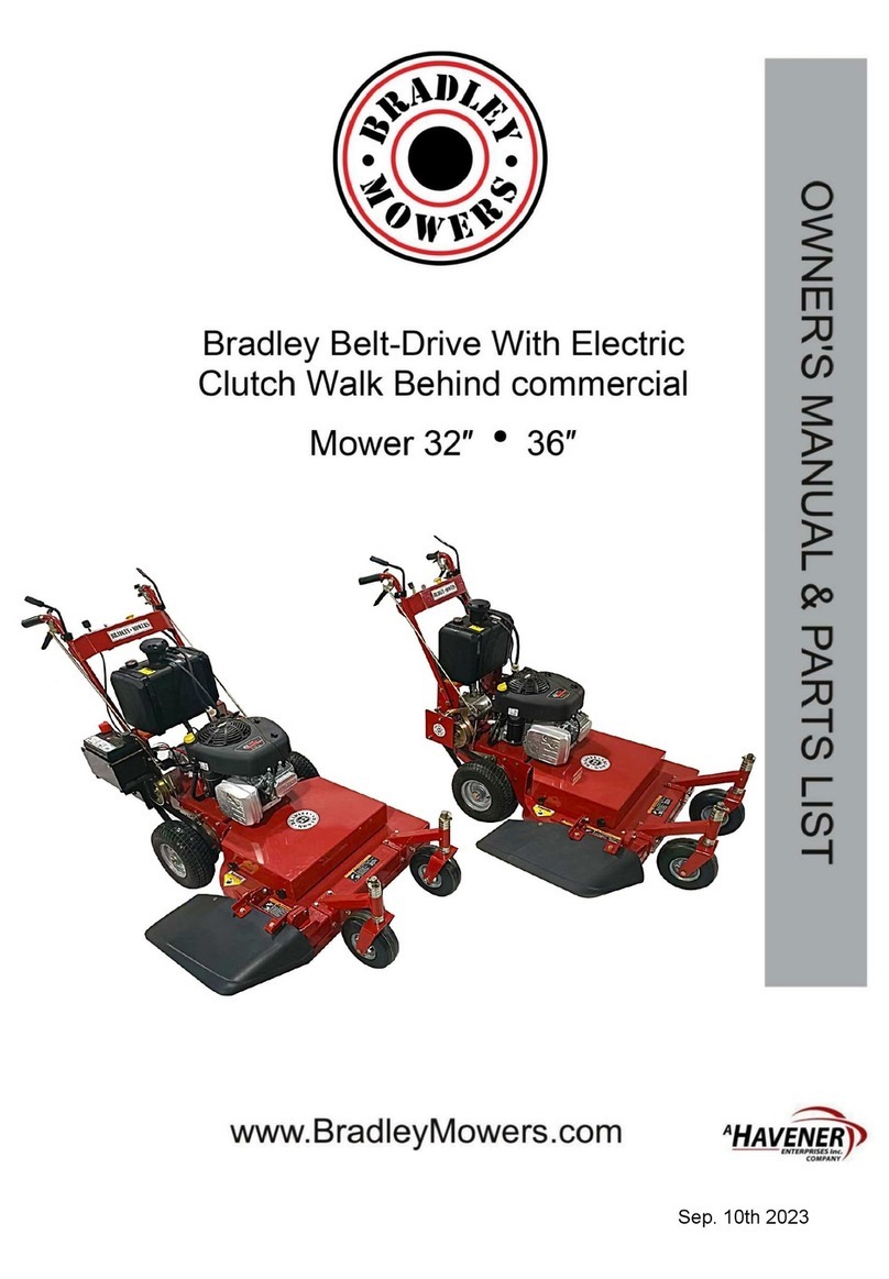 Havener Enterprises BRADLEY MOWERS 32 Owner's manual & parts list Havener Enterprises BRADLEY MOWERS 32 Owner's manual & parts list