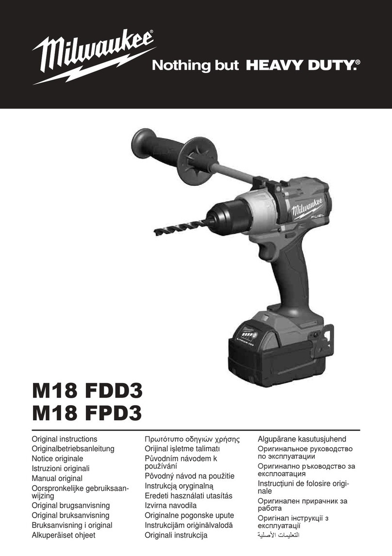 Milwaukee M18 FDD3 instructions