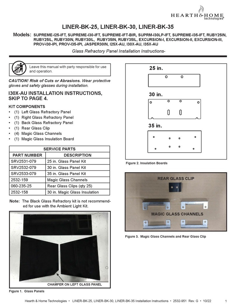 Hearth & Home LINER-BK-25 User manual
