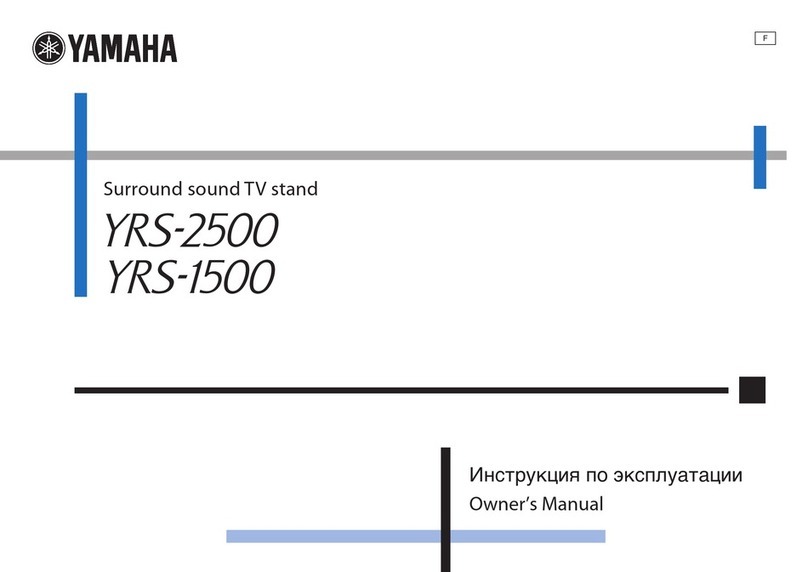 Yamaha YRS-2500 User manual Yamaha YRS-2500 User manual