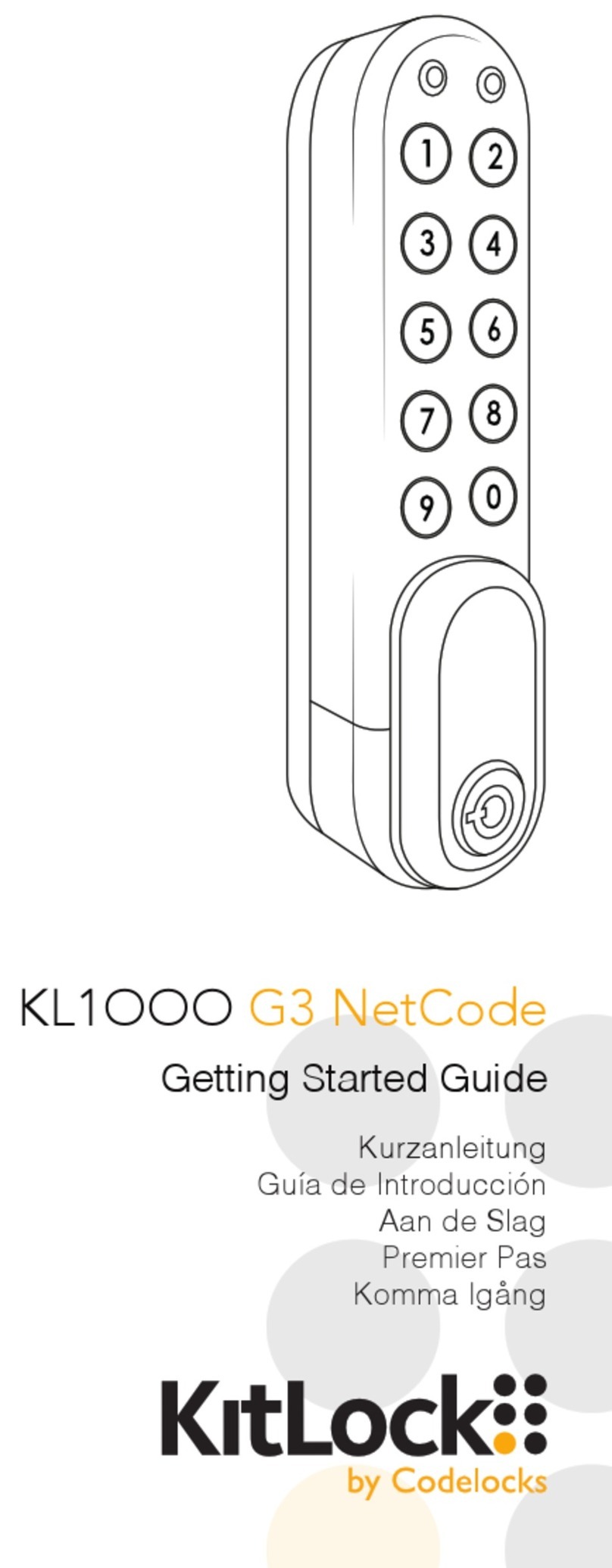 CODELOCKS KL1000 G3 NetCode User manual