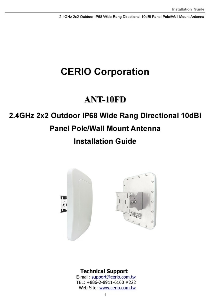 Cerio ANT-10FD installation guide