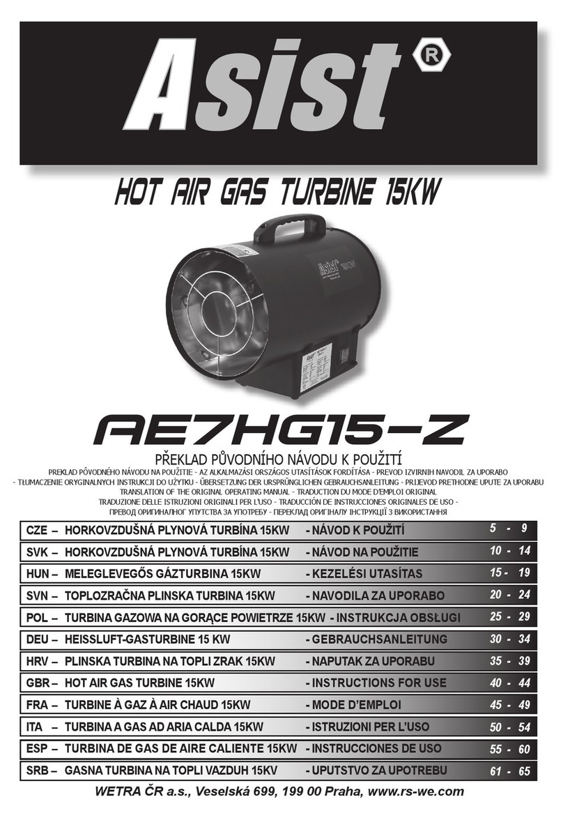 Asist AE7HG15-Z Instructions for use