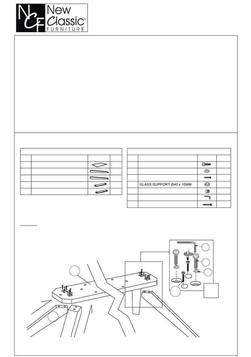 New Classic Furniture MING D3660-10 Assembly instruction New Classic Furniture MING D3660-10 Assembly instruction