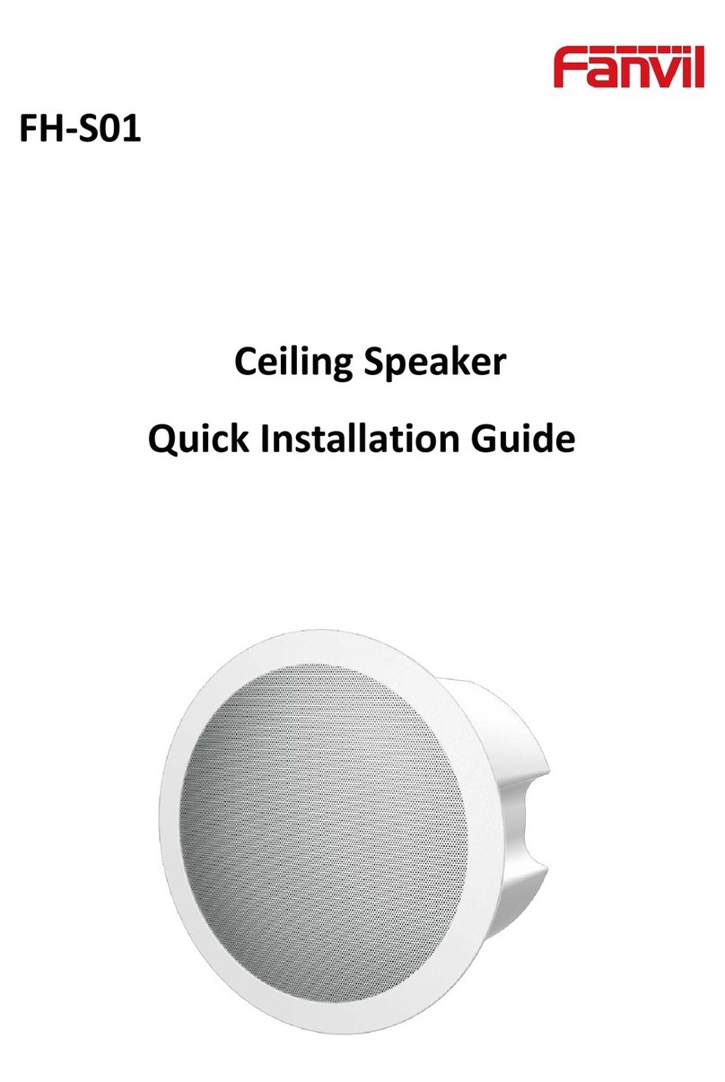 Fanvil FH-S01 Quick installation guide