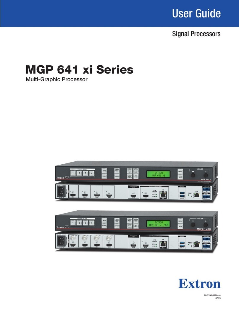 Extron electronics MGP 641 xi Series user guide
