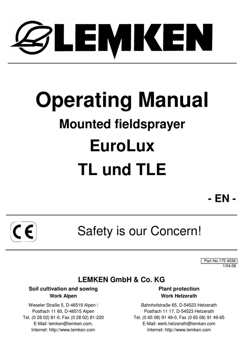 LEMKEN EuroLux 800 TL User manual