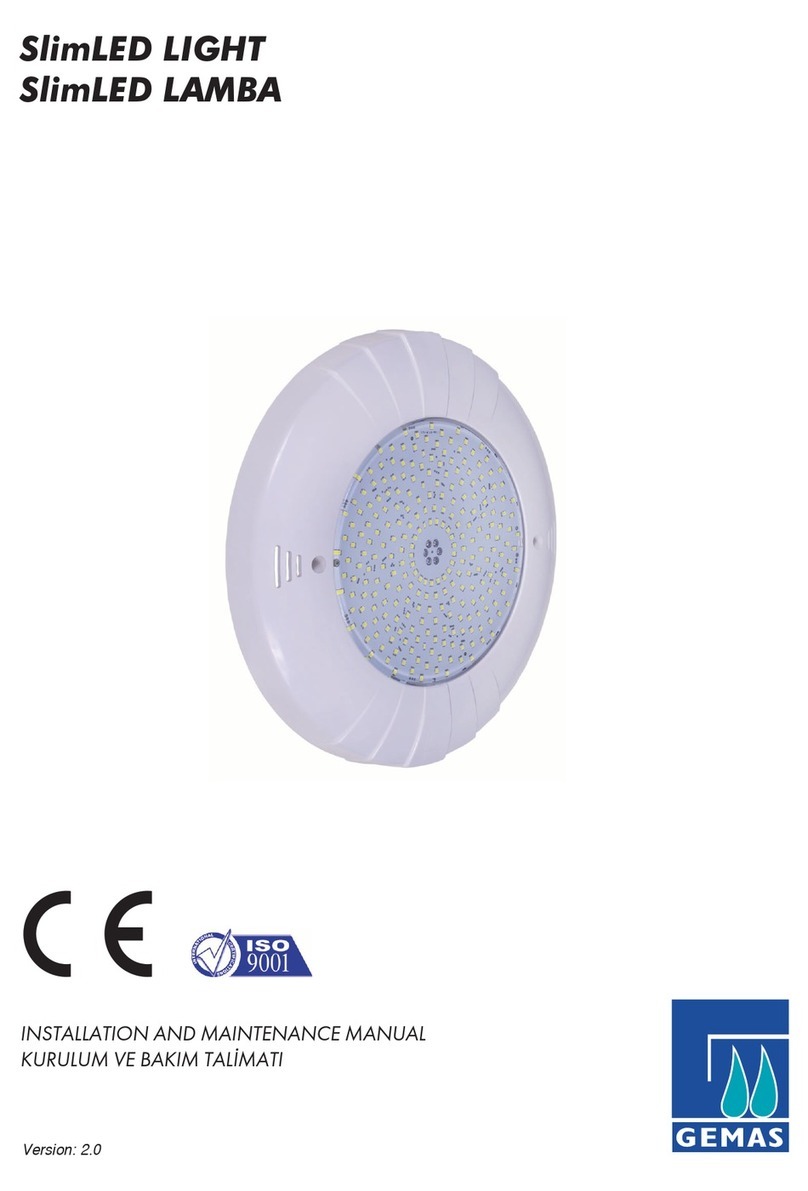 Gemas SlimLED LIGHT Installation and maintenance manual
