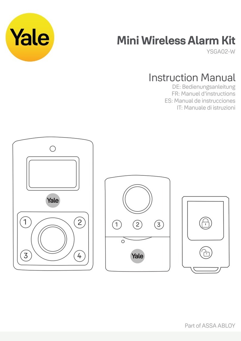 Yale YSGA02-W instruction manual