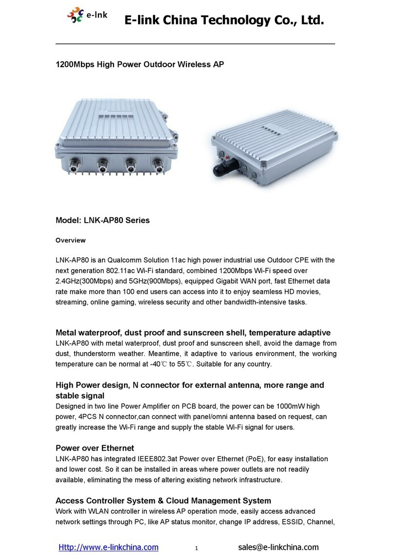 elink LNK-AP80 Series manual