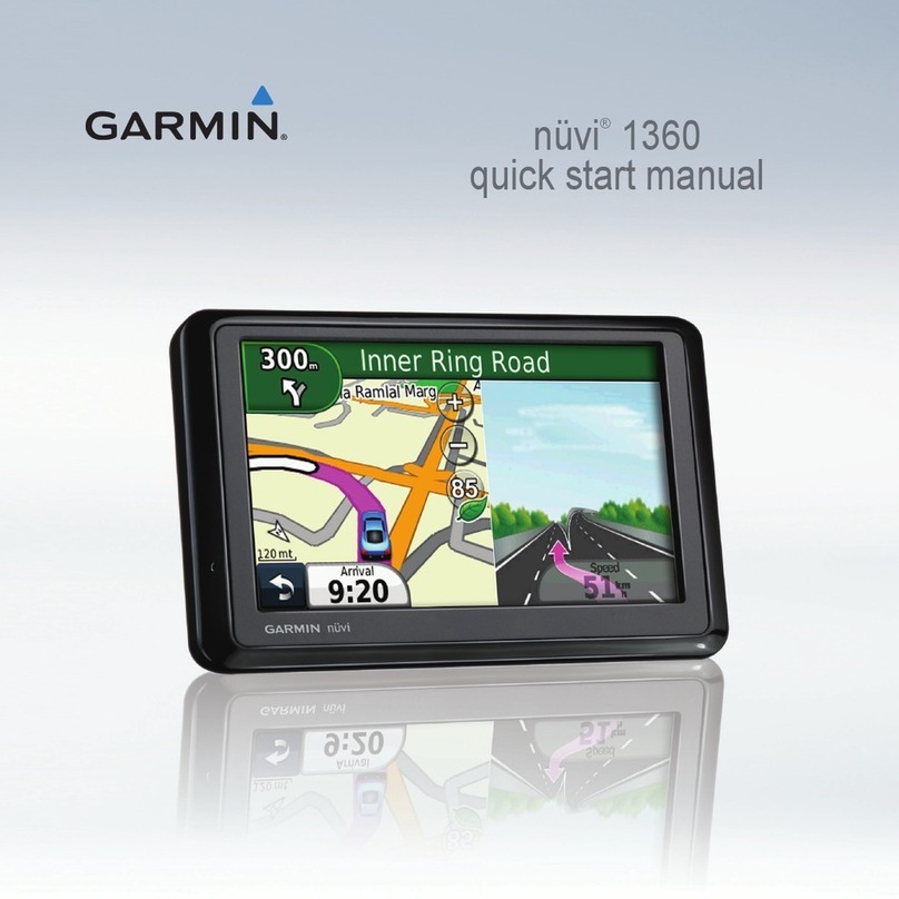 Garmin nuvi 1360 Quick start manual