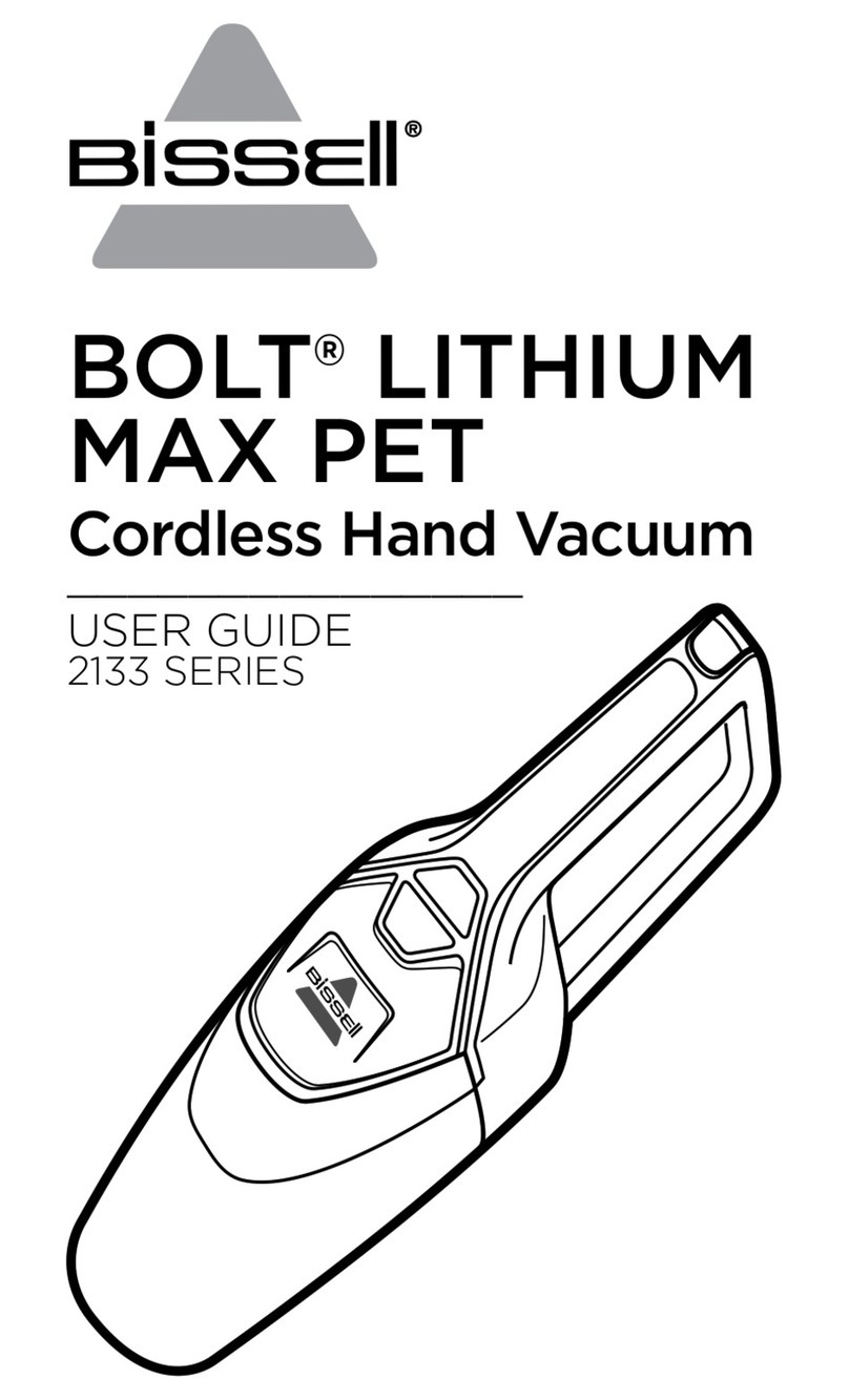 Bissell BOLT LITHIUM MAX PET 2133 Series user guide