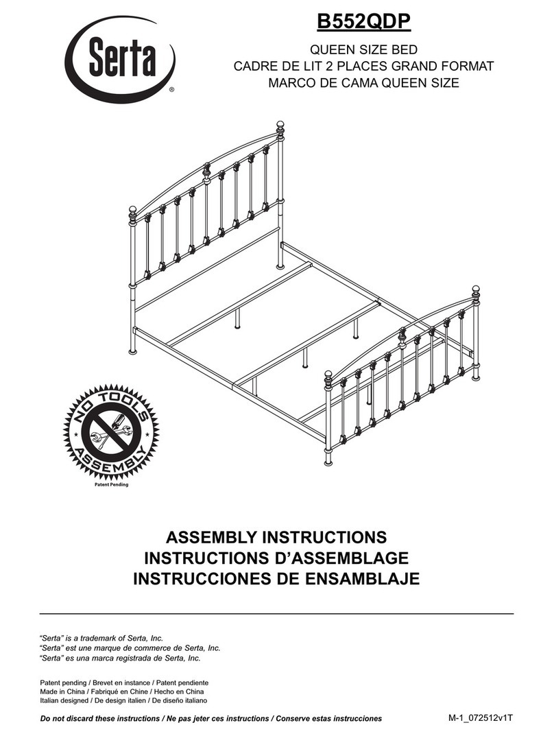 Serta B552QDP Assembly instructions