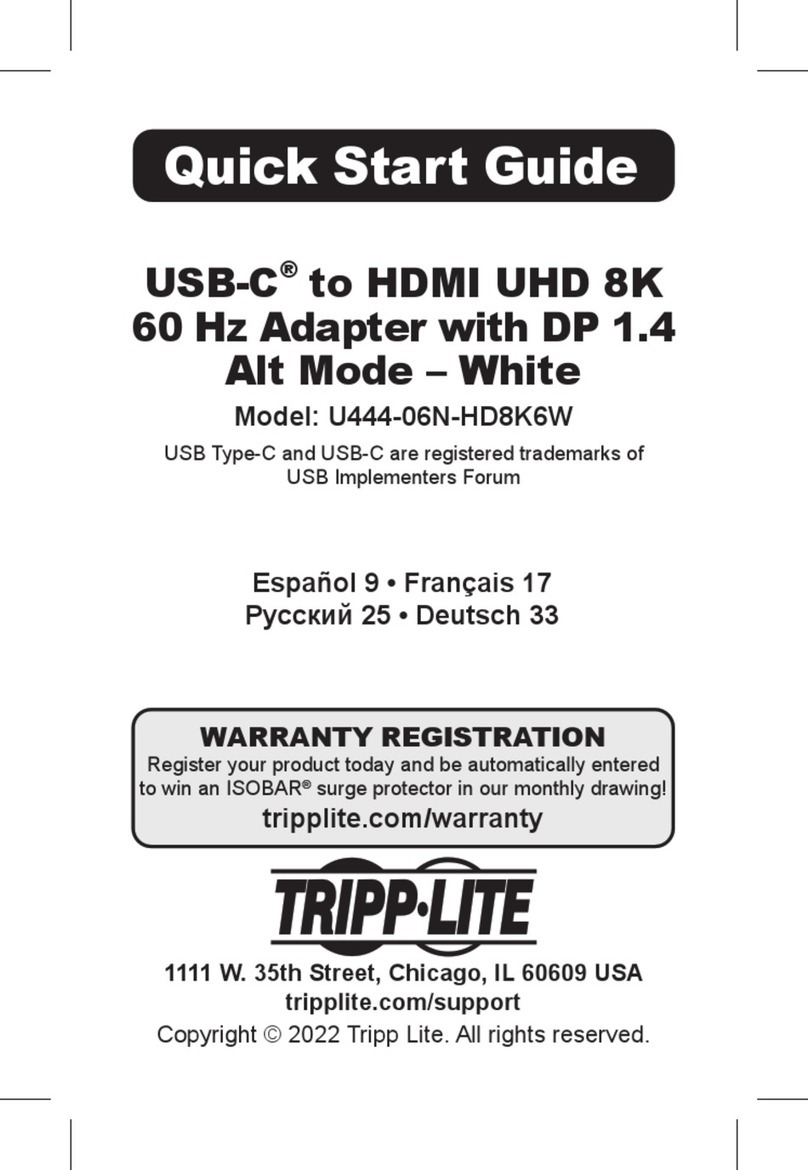 Tripp Lite U444-06N-HD8K6W User manual