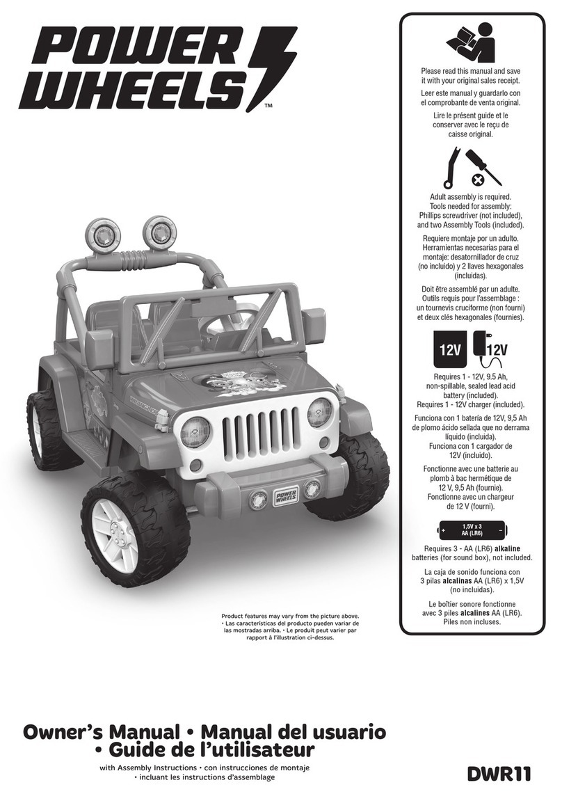 Power Wheels DWR11 owner's manual